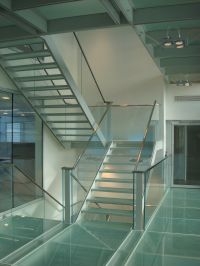 Glass staircase